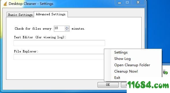 Desktop Cleaner下载-Desktop Cleaner（指定时间自动清理桌面项目工具）v0.1.1.2 英文安装版下载