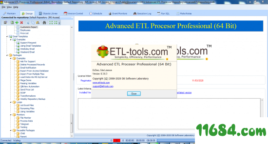Advanced ETL Processor破解版下载-企业数据库管理软件Advanced ETL Processor Pro v6.3.6.7 中文免费版下载