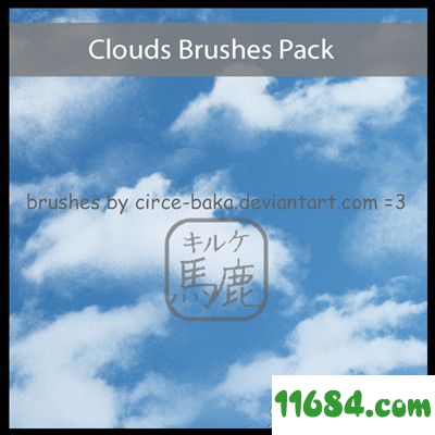 白云、云朵云彩纹理PS笔刷下载-白云、云朵云彩纹理PS笔刷素材下载