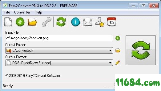 Easy2Convert PNG to DDS下载-Easy2Convert PNG to DDS v2.5 绿色版下载