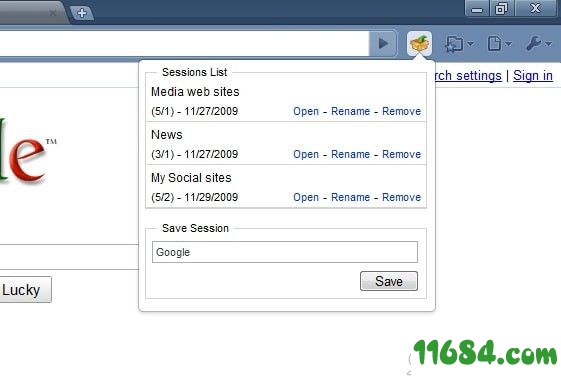 Session Manager插件下载-会话管理器Session Manager For Chrome v0.5 绿色版下载