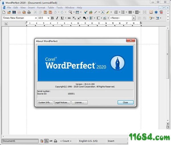 WordPerfect Office Standard绿色版下载-Corel WordPerfect Office Standard 2020 v20.0.0.200 绿色版下载