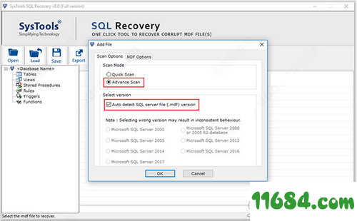 SysTools SQL Recovery破解版下载-SysTools SQL Recovery v11.0 中文破解版下载