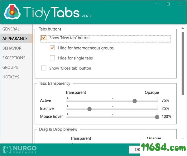 TidyTabs Pro破解版下载-实用桌面工具TidyTabs Pro v1.17.1 中文绿色版下载