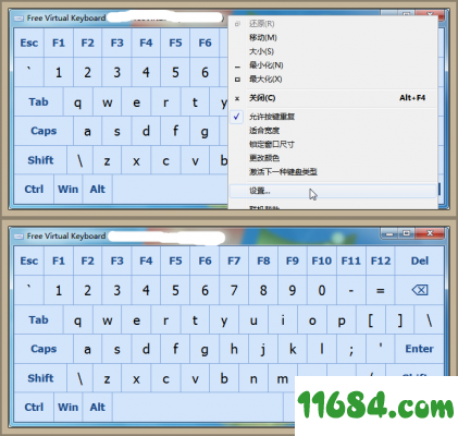 Free Virtual Keyboard绿色版下载-屏幕键盘工具Free Virtual Keyboard(FreeVK) v5.0 绿色版下载