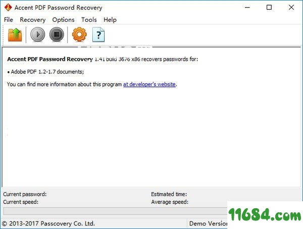 Accent PDF Password Recovery免费版下载-Accent PDF Password Recovery v1.41 免费版下载