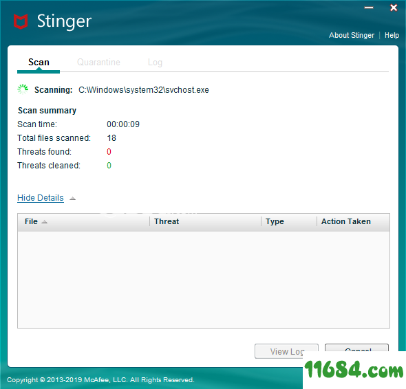 McAfee Stinger Raptor破解版下载-迈克菲杀毒软件McAfee Stinger Raptor v12.2.0.128 免费版下载