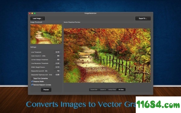 Image2Vector下载-图片转矢量图软件Image2Vector for Mac v2.10 最新版下载