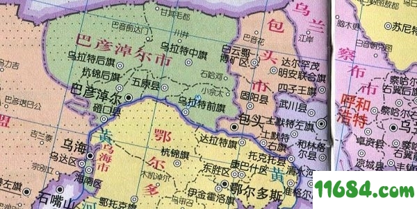 内蒙古自治区地图下载-内蒙古自治区地图（全图可放大JPGE格式） 下载