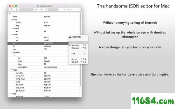 Inspector Json下载-Json编辑器Inspector Json for Mac v1.5.2 最新版下载