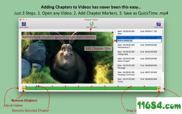 Chapter Marker下载-视频添加章节Chapter Marker for Mac v1.1 最新版下载