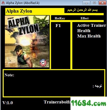 Alpha Zylon无限生命修改器下载-Alpha Zylon无限生命修改器 v1.0 中文版 by Abolfazl 下载