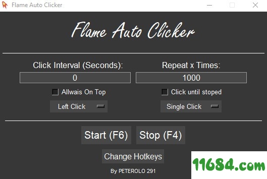Flame Auto Clicker免费版下载-极简自动点击器Flame Auto Clicker v1.2.1 最新免费版下载